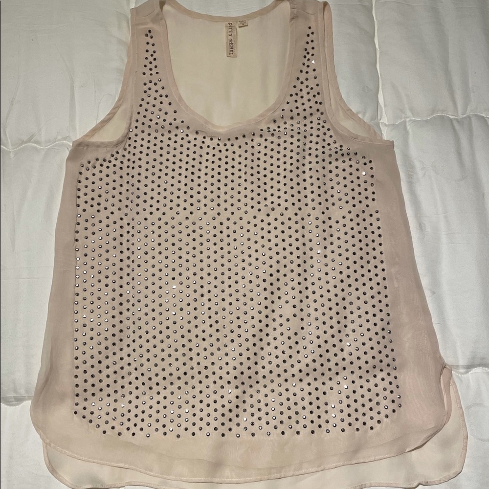Sparkly studded top by Pretty Rebel